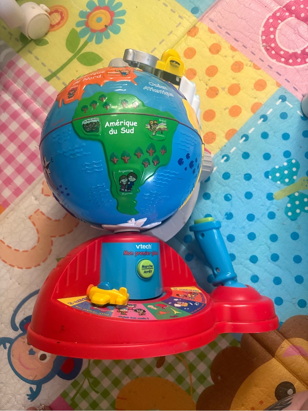 VTech Kids Interactive Globe Toy - Blue & Red